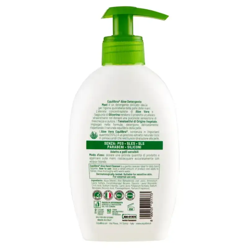 Equilibra Detergent Maini-Fata Aloe Delicate 300 ml Bax 6 buc.